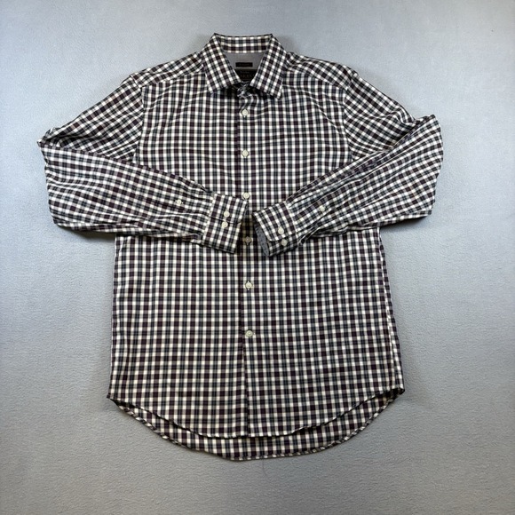 Jos. A. Bank Other - Jos A Bank Reserve No Wrinkle Tailored Fit Shirt Men's Medium‎ Plaid Cotton